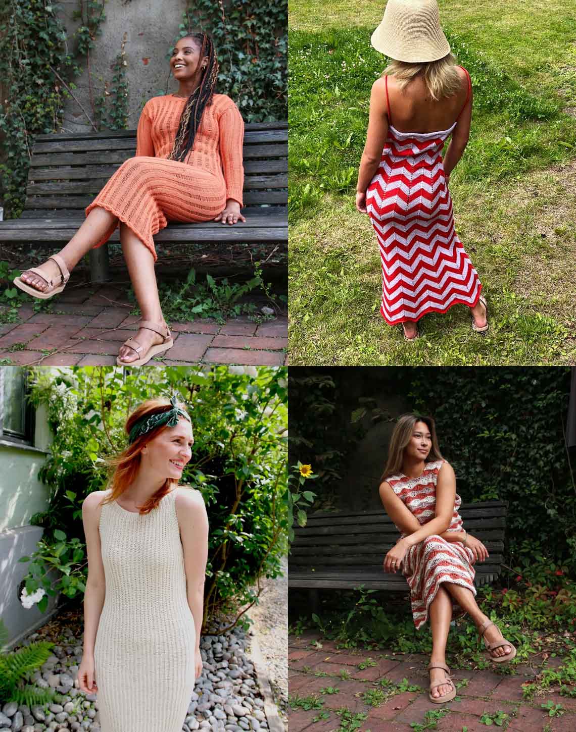 white christmas dresses Alma Summer Dress – Knitters & Friends main image 0